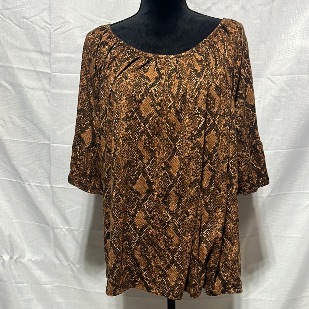 Michael Kors Snake Skin Print Top